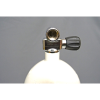 Diving bottle 12 liters 300bar complete with valve and stand 171mm