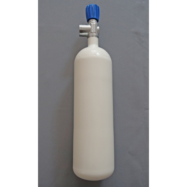 Tauchflasche 2 Liter 300bar komplett mit Ventil und Inbetriebnahmeprüfung TÜV 