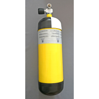 Carbonflasche 6,8 Liter 300bar komplett mit Monoventil
