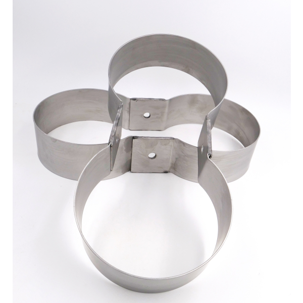 steel band 140mm, distance 185mm, 60mm in height, DIR-Style