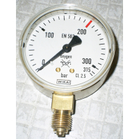 manometer for oxygen cl. 2.5, 0...315 bar