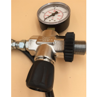 Überströmschlauch mit Manometer für Druckluft bis 315bar