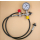 Ueberstroemschlauch für Sauerstoff mit Manometer Kasse 1.0 bis 400 bar