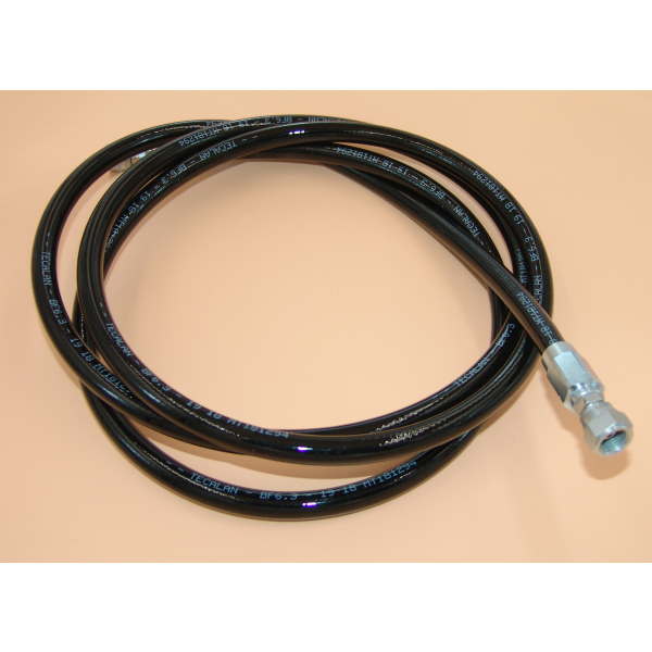 High pressure hose 0,5m oxygen compatible up to 415bar with connections G1/4" union nut