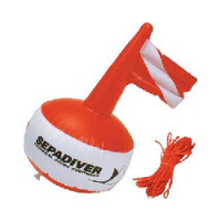 Diving buoy, ball with flag, inflatable, 38cm