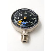 Pressure Gauge Finimeter, individually, black dial with...