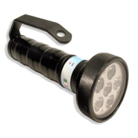 Diving lamp Tritone 6 x 3 Watt LED 2400 Lumen luminosity and 100m waterproof
