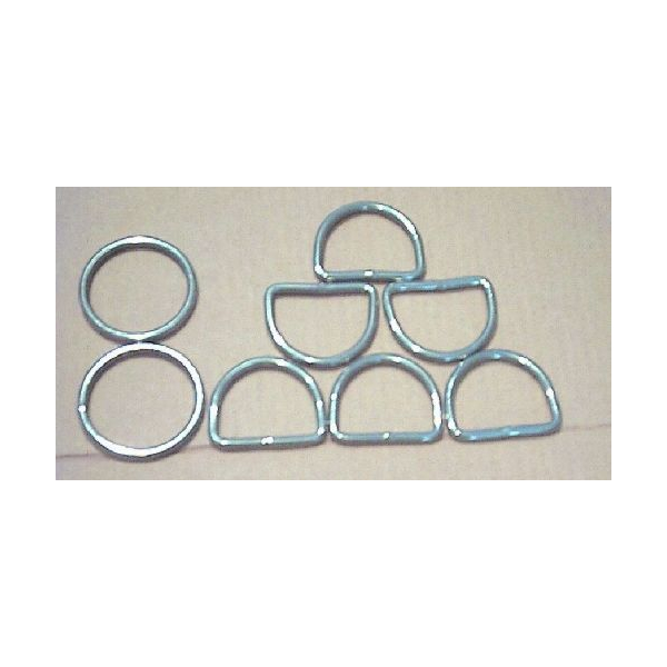 D-Ring für 25mm Gurtband aus Edelstahl Beschlagteile für Gurte, Harness und Rucksäcke