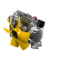 Atemluftkompressor Mini Silent 100 Liter/min. 232bar EM 230 Volt 2,2 kW 50Hz