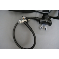 Boat diving equipment as a complete system 3 litre 300bar diving cylinder, carrying frame and breathing regulator