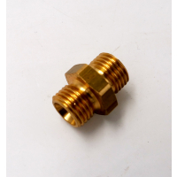 Double threaded nipple G 1/4 -G 1/4 internal sealing cone 60 degree light version Working pressure up to 16 bar