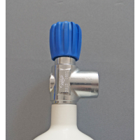 Tauchflasche 3 Liter 300bar komplett mit Ventil weiß