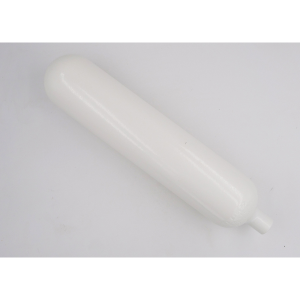 Steel cylinder / diving cylinder 1.5 liters 200 bar 83mm M18x1.5mm without valve white