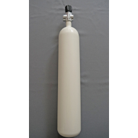 Diving bottle 4 litre 200bar complete with valve white M18x1,5
