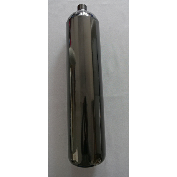 Steel cylinder / diving cylinder 4 litre 200 bar 114mm M25x2 without valve black