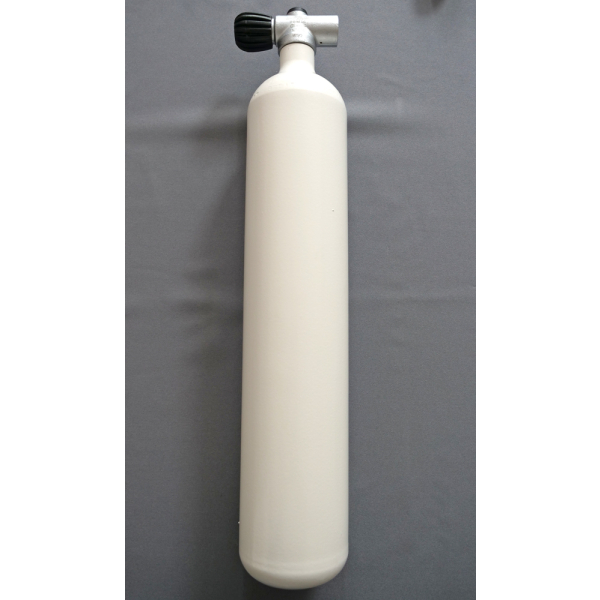 Diving bottle 3 litre 300bar complete with valve white M25x2