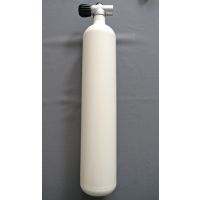 Tauchflasche 3 Liter 300bar komplett mit Ventil weiß M25x2