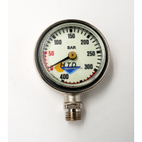 Finimeter single compressed air white dial with black...