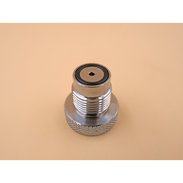 Blanking plug with vent for compressed air connections G5/8" with O-ring pressure stable 232bar