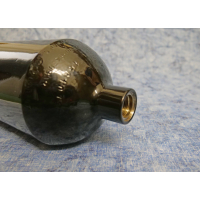Stahlflasche / Tauchflasche 5 Liter 300 bar 140mm Breathing Apparatus ohne Ventil schwarz