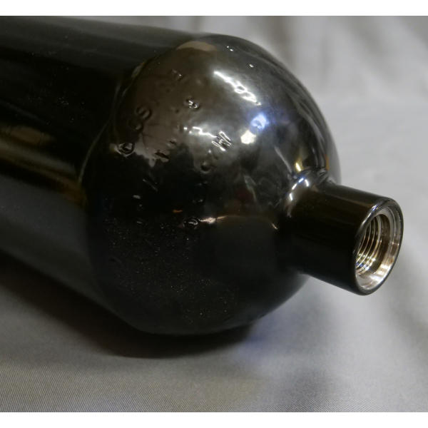 Stahlflasche / Tauchflasche 7 Liter 230 bar 140mm Breathing Apparatus ohne Ventil schwarz