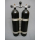 Double pack 8 liters 300bar compressed air with lockable bridge 186mm black