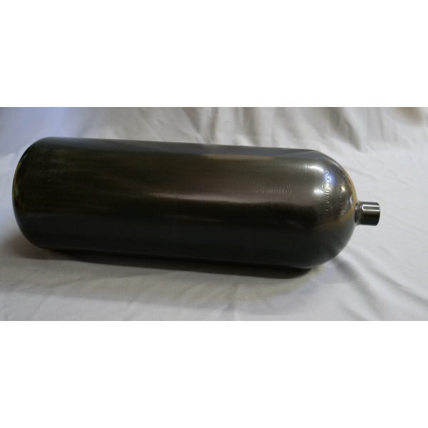 Stahlflasche / Tauchflasche 15 Liter 230 bar 204mm ohne Anbauteile schwarz
