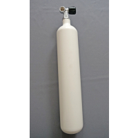 Diving bottle 3 litre 232bar complete with valve white M25x2