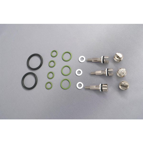 Revision kit for diving cylinder valve bridge oxygen compatible HTD (Barell) M18x1,5