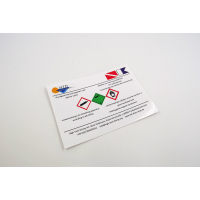 Dangerous goods label for compressed air diving cylinders...
