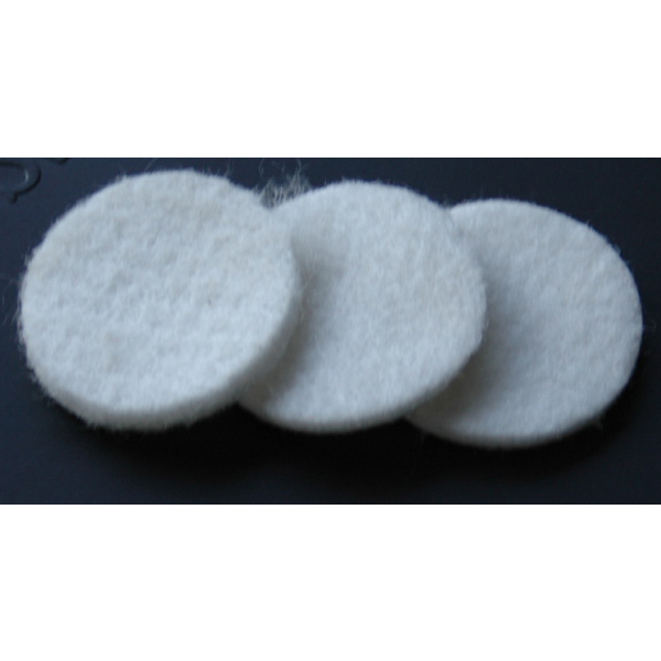 Felt discs for breathing air filters with 35mm diameter