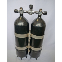Double pack 10 litres 232bar 171mm compressed air with...