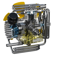 Breathing air compressor ICON LSE 100 l/min E-motor 230V 300bar 50Hz (MCH6) Autostop