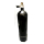 Diving bottle 6 litre 232bar complete with valve and stand black