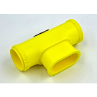 Plastic mouthpiece tube for Cyklon second stage yellow