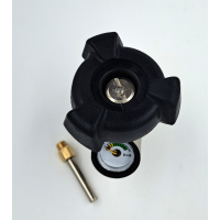 Industrial valve with pressure gauge 300bar compressed...