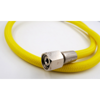 Diveflex medium pressure hose 100cm yellow