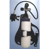 Bootstauchgerät als Komplettsystem 6 Liter 232bar Tauchflasche, Tragegestell und Lungenautomat