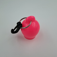 Mundstückshalter für Oktopus mit Plasteclip Atemregler Abdeckung Pink