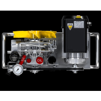 Atemluftkompressor 100 l/min E-Motor 230 V 300bar Edelstahlgehäuse Automatischer Entwässerung