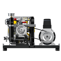 Atemluftkompressor 100 l/min 330 bar Compact 230V automatische Entwässerung