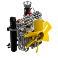 Atemluftkompressor 100 l/min 300 bar Compact 400V  auto. Entwässerung und auto. Endabschaltung