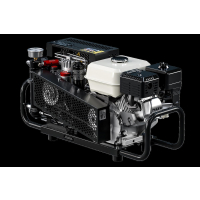 Atemluftkompressor 100 l/min 200/300 bar mit Verbrennungsmotor Honda Digital hour-tacho meter