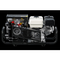 Atemluftkompressor 100 l/min 330 bar mit Verbrennungsmotor Honda Autostop + Stundenzähler