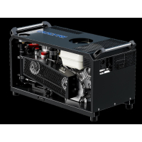 Atemluftkompressor MCH6 Compakt 100 l/min 300 bar mit Verbrennungsmotor Honda automatische Endabschaltung + Digitaler Stundenzähler