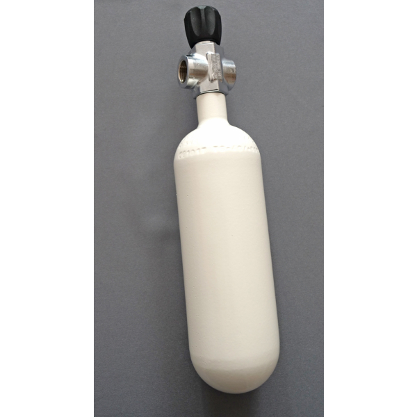 Tauchflasche 1 Liter 200bar komplett mit Ventil SH-Ventil G5/8"