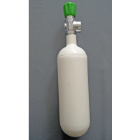 Tauchflasche 1 Liter 200bar komplett mit Ventil SH-Ventil G5/8"
