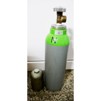 gebrauchte Industrieflasche 5 Liter 200bar mit Industrieventil und Tüv