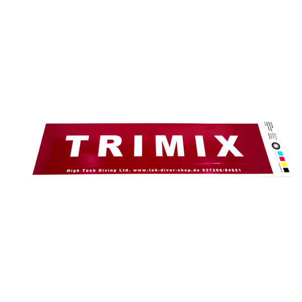 Trimix-Flaschenaufkleber