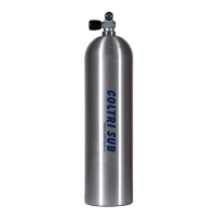 Aluminium Tauchflasche 11,1 Liter 80cft komplett mit Monoventil